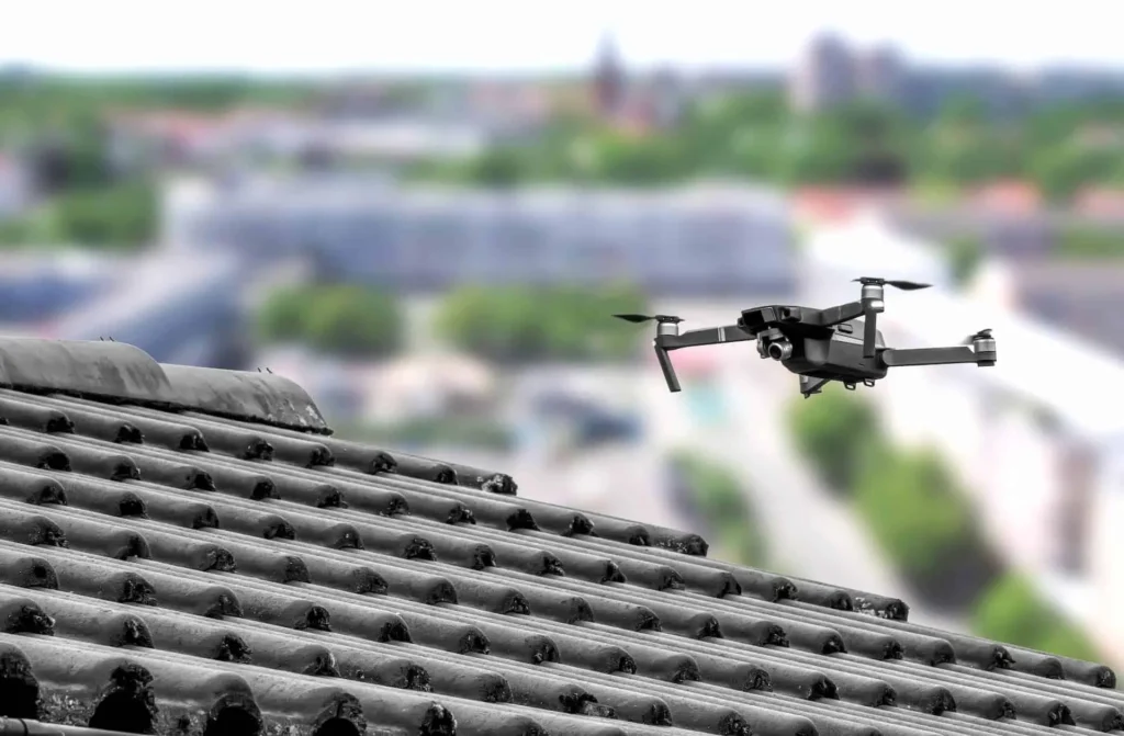 Roofing Whangarei using advanced drone technology for accurate and efficient roof inspections.