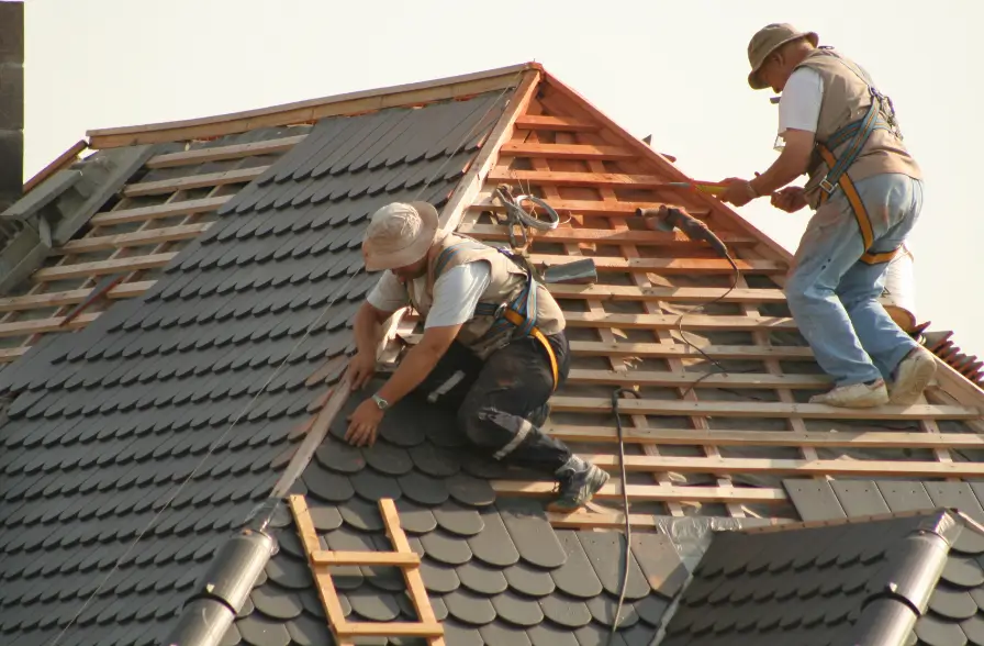 Section of roofing stripped down with tools ready for replacement by Roofing Whangarei roof repairs team.